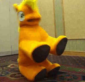 Rating: Safe Score: 0 Tags: ambiguous_gender animated animated_gif applejack_(mlp) clothing convention costume creepy dancing e621 earth_pony equid equine feral friendship_is_magic fursuit grandfathered_content hair hasbro horse low_res mammal midwestria my_little_pony pony real short_playtime solo unknown_artist what why User: bunchy7s