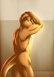 Rating: Safe Score: 0 Tags: anthro biceps biped brown_body brown_skin butt claws dragon duivre e621 fur grin hand_behind_head looking_at_viewer looking_back male muscular muscular_anthro muscular_male mythological_creature mythological_scalie mythology nipples nude orange_body orange_fur orange_tail pose scales scalie signature smile solo spinal22 standing tail User: bunchy7s