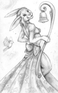 Rating: Safe Score: 0 Tags: anthro avian bell bird bottomwear clothed clothing e621 female feral greyscale lagomorph leporid looking_at_viewer mammal monochrome rabbit redlynx side_slit side_slit_clothing side_slit_skirt simple_background sketch skirt snowflake solo tail tail_under_skirt traditional_media_(artwork) white_background winterbelle User: bunchy7s