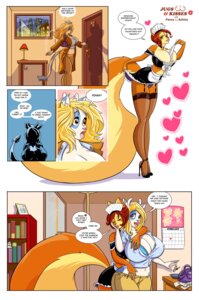Rating: Questionable Score: 0 Tags: 2012 absurd_res amber_eyes anthro big_breasts big_tail blonde_hair blue_markings bovid bovine breasts cattle cleavage clothed clothing comic curvy_figure e621 english_text female female/female fluffy fluffy_tail footwear freckles green_eyes hair heart_symbol hi_res high_heels horn hug huge_breasts inside legwear lips long_hair maid_uniform mammal markings orange_body panties penny_flynn pink_nose red_hair rodent sciurid shoes short_hair skimpy standing stockings tail text tight_clothing tree_squirrel underwear uniform voluptuous white_body wide_hips zaftigbunnypress User: bunchy7s