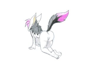 Rating: Explicit Score: 0 Tags: all_fours anthro anus biped butt canid canine e621 female genitals hi_res kneeling mammal mondmann nude raised_tail simple_background solo tail vulva white_background User: bunchy7s