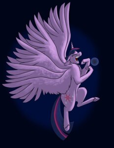Rating: Safe Score: 0 Tags: e621 equid equine eyes_closed feathered_wings feathers female feral floating flying foxenawolf friendship_is_magic fur hair hasbro horn intergalactic_macro laugh macro mammal multi_wing multicolored_hair my_little_pony mythological_creature mythological_equine mythology observable_universe purple_body purple_feathers purple_fur purple_hair solo space terra_macro twilight_sparkle_(mlp) two_tone_hair winged_unicorn wings User: bunchy7s