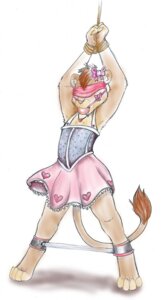 Rating: Explicit Score: 0 Tags: anthro ball_gag bdsm biped blindfold bondage bound clothed clothing crossdressing e621 felid femboy fully_clothed gag gagged hands_above_head hi_res lion male mammal pantherine red_ball_gag red_blindfold red_gag restraints ribbons rope sensory_deprivation solo spread_legs spreader_bar spreading standing submissive submissive_anthro submissive_male tail unknown_artist User: bunchy7s