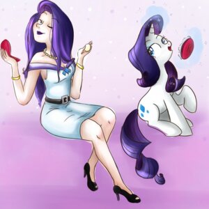 Rating: Safe Score: 0 Tags: 1:1 alternate_species bracelet breasts clothed clothing cutie_mark dress duo e621 equid equine eyeliner female feral footwear friendship_is_magic fur glowing hair hasbro high_heels horn human humanized jewelry lipstick long_hair looking_back magic makeup mammal mostachiosponch my_little_pony mythological_creature mythological_equine mythology necklace one_eye_closed open_mouth purple_hair rarity_(mlp) shoes smile unicorn white_body white_fur wink User: bunchy7s