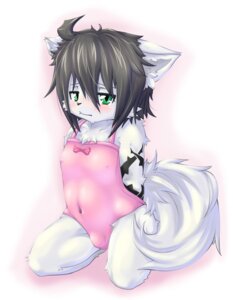 Rating: Questionable Score: 0 Tags: anthro black_hair blush bow_leotard bulge clothed clothing crossdressing domestic_cat e621 embarrassed felid feline felis femboy green_eyes hair kemono kneeling koishi_chikasa leotard male mammal nipples shy simple_background skinsuit solo tail tattoo tight_clothing white_background young young_anthro young_male User: bunchy7s