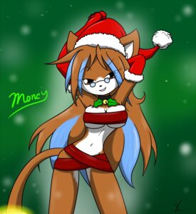 Rating: Questionable Score: 0 Tags: anthro armwear bell biped blue_hair bottomwear breasts brown_body brown_eyes brown_fur brown_hair christmas christmas_clothing christmas_headwear cleavage clothed clothing collar e621 eyewear female fur fur_trim_(clothing) glasses gloves green_background grin hair handwear hat headgear headwear holidays holly_(plant) looking_at_viewer money_(theoretical-chaos) multicolored_body multicolored_fur multicolored_hair navel open_mouth pinup plant pose red_armwear red_bottomwear red_clothing red_headwear red_topwear sandwich-anomaly santa_hat simple_background skimpy smile solo standing suggestive tail teeth tight_clothing topwear two_tone_body two_tone_fur two_tone_hair User: bunchy7s