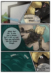 Rating: Questionable Score: 0 Tags: anthro bed bedroom black_body black_fur blonde_hair comic dark_nurse dialogue duncan_(dark_nurse) e621 electronics english_text felid fur furniture hair male mammal melanistic pantherine pillow polka_dots solo television text waking_up yellow_eyes User: bunchy7s