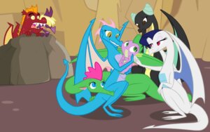 Rating: Safe Score: 0 Tags: 2013 blue_eyes brown_eyes canyon dragon e621 european_mythology fangs female friendship_is_magic garble_(mlp) green_eyes group hasbro horn male membrane_(anatomy) membranous_wings my_little_pony mythological_creature mythological_scalie mythology pupils queencold red_eyes rock scaled_dragon scalie sharp_teeth slit_pupils spear_(mlp) spike_(mlp) surprised tail teeth western_dragon winged_dragon wings User: bunchy7s
