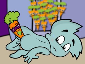 Rating: Explicit Score: 0 Tags: 1boy 2011 4_fingers artist_request ass ass_up balls blush carrot carrot_in_ass face_down_ass_up food_insertion gay male male_only pajama_sam pajama_sam_(series) penis rule34 solo sweatdrop tagme vegetable vegetable_in_ass video_games User: bunchy7s