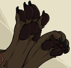 Rating: Questionable Score: 0 Tags: 2013 4_toes ambiguous_gender ambiguous_species brown_body brown_fur close-up curling_toes e621 feet fluffy_paws foot_focus foot_shot fur hindpaw pawpads paws rooc soles solo toes User: bunchy7s