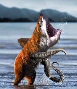Rating: Safe Score: 0 Tags: ambiguous_gender aquatic bear bearoctoshark cephalopod coleoid dorsal_fin e621 feral fin fish grandfathered_content hybrid mammal mollusk octopodiform photo_manipulation shark shopped solo suction_cup tentacles third-party_edit unknown_artist water what what_has_science_done why User: bunchy7s