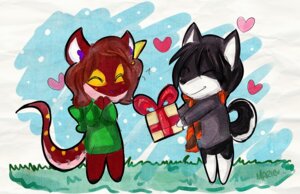 Rating: Safe Score: 0 Tags: anthro boa_(snake) boinae chibi clothing duo e621 female gift heart_symbol holding_gift holding_object hoodie male mimimarie offering_gift offering_to_another rainbow_boa reptile scalie servo snake topwear zer0 zer0sanguine User: bunchy7s