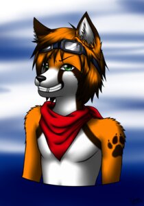 Rating: Safe Score: 0 Tags: anthro canid canine chiroina dandy_(dandyfloss) e621 eyewear footprint fox fur glistening goggles green_eyes grin hair male mammal pawprint pawprint_tattoo red_scarf scarf smile solo tattoo User: bunchy7s