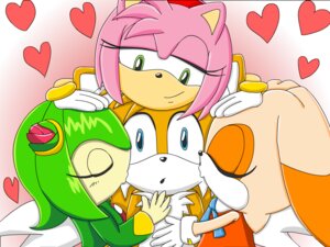 Rating: Safe Score: 0 Tags: 2010 4:3 amy_rose anthro anthro_on_anthro blue_eyes canid canine canon_couple clothing cosmo_the_seedrian cream_the_rabbit dashxfox digital_drawing_(artwork) digital_media_(artwork) e621 elemental_creature elemental_humanoid eulipotyphlan female flora_fauna fox fur green_eyes green_hair group hair heart_symbol hedgehog humanoid humanoid_on_anthro kiss_on_cheek kissing lagomorph leporid male male/female mammal miles_prower orange_hair pink_body pink_fur pink_hair plant plant_humanoid rabbit seedrian sega smile sonic_the_hedgehog_(series) sonic_x yellow_body yellow_fur User: bunchy7s