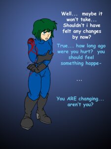 Rating: Safe Score: 0 Tags: 3:4 before_transformation black_boots black_clothing black_footwear black_gloves black_handwear blood blood_on_clothing blue_clothing blue_jumpsuit bodily_fluids boots catmonkshiro clothing dialogue e621 ellipsis english_text female footwear gloves gradient_background green_hair hair handwear high_heels holding_arm human hunter jumpsuit light_body light_skin mammal motion_outline offscreen_character scratch shoes simple_background solo text transformation User: bunchy7s