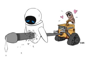 Rating: Explicit Score: 0 Tags: 1boy 1girls big_penis disney duo erect_penis eve_(wall-e) female heart male penis pixar robot rule34 som stabbing wall-e wall-e_(character) what white_background User: bunchy7s