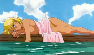 Rating: Explicit Score: 0 Tags: 1girls 90s artist_request blonde_hair blonde_pubic_hair blue_eyes breasts curvaceous dark-skinned_female dark_skin edit electra_(nadia) female fushigi_no_umi_no_nadia gainax human large_breasts looking_at_viewer lying naked_towel nipples nude nude_filter official_art on_side pointy_chin pubic_hair rule34 short_hair sky solo towel water User: bunchy7s