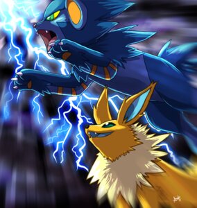 Rating: Safe Score: 0 Tags: ambiguous_gender canid canine digital_media_(artwork) duo e621 eeveelution electricity felid feral generation_1_pokemon generation_4_pokemon jolteon lightning low_res luxray mammal nintendo pokemon pokemon_(species) shaded skeleion User: bunchy7s