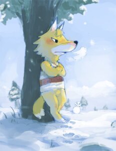 Rating: Safe Score: 0 Tags: animal_crossing anthro blush bottomless canid canine canis chief_(animal_crossing) clothed clothing cold digital_media_(artwork) e621 featureless_crotch full-length_portrait fur kunugi leaning male mammal nintendo outside plant portrait snow snowing snowman solo source_request steam sweater topwear tree unavailable_at_source white_body white_fur winter wolf yellow_body yellow_fur User: bunchy7s