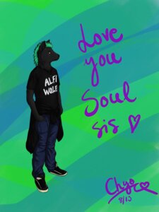 Rating: Safe Score: 0 Tags: 3:4 anthro biped canid canine canis chiroina chyo clothed clothing e621 female fully_clothed hi_res mammal mohawk solo standing wolf User: bunchy7s