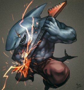 Rating: Safe Score: 0 Tags: abs anthro aquatic biceps big_muscles clothed clothing e621 electric_guitar electricity fangs fin fish great_white_shark grin guitar huge_muscles jawesome lightning mackerel_shark male muscular muscular_anthro muscular_male musical_instrument nick300 pecs playing_guitar playing_music plucked_string_instrument pose scales scar shark smile solo string_instrument tail teeth topless white_shark yellow_eyes User: bunchy7s