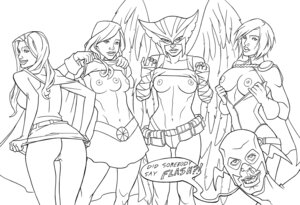 Rating: Explicit Score: 0 Tags: black_and_white dc dc_comics female hawkgirl justice_league kara_danvers kara_zor-el kara_zor-l karen_starr kendra_saunders male miss_martian power_girl robnix rule34 speech_bubble supergirl superman_(series) text the_flash User: bunchy7s