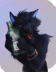 Rating: Safe Score: 0 Tags: 2013 alcohol ambiguous_gender anthro beverage black_body black_fur black_hair black_nose blue_eyes bodily_fluids bottle bracelet canid canine canis claws container e621 food front_view fur grey_background hair half-length_portrait hi_res holding_bottle holding_container holding_object jewelry mammal martini_bianco open_mouth orphen-sirius portrait saliva simple_background solo tongue wolf User: bunchy7s