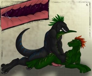 Rating: Explicit Score: 0 Tags: anal anal_penetration anthro anthro_on_anthro balls black_body black_scales bodily_fluids claws clenched_teeth cum cum_in_ass cum_inside cum_on_ground cum_while_penetrated dinosaur dromaeosaurid duo e621 ejaculation erection eyes_closed from_behind_position genital_fluids genitals glans green_body green_scales hair hands-free humanoid_genitalia humanoid_penis internal ironclaw_(character) lizard male male/male male_penetrated male_penetrating male_penetrating_male nude orgasm penetration penile penile_penetration penis penis_in_ass prehistoric_species raised_tail red_hair reptile saurischian scales scalie sex side_view straydog tail teeth teri_(kirisha) theropod unusual_anatomy unusual_genitalia unusual_penis velociraptor User: bunchy7s