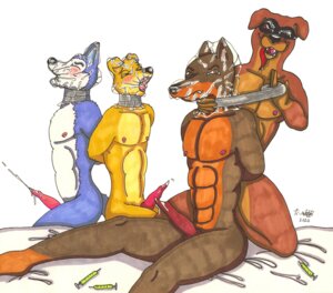 Rating: Explicit Score: 0 Tags: 2010 abs anthro blitz_(road_rovers) bound cum exile_(road_rovers) felixpath_(artist) furry furry_only hunter_(road_rovers) male male_only multiple_males muzzle_(road_rovers) no_humans nude penis road_rovers rule34 sitting what yaoi User: bunchy7s