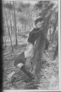 Rating: Explicit Score: 0 Tags: arms_behind_back ass bondage boots bottomless breasts crying female forest gag gagged gloves handcuffs highres hiroaki_samura insertion ladybug monochrome no_panties outdoors realistic rule34 short_hair skirt skirt_pull small_breasts sweat tape_gag tears traditional_media User: bunchy7s