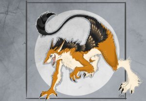 Rating: Safe Score: 0 Tags: abstract_background all_fours armonkyi black_body black_claws black_fur blue_eyes claws countershading e621 fur kitral male mammal open_mouth orange_body orange_fur sergal simple_background solo tail white_body white_fur User: bunchy7s
