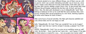 Rating: Explicit Score: 0 Tags: alien anthro anthro_on_anthro balls base_two_layout blockage_(layout) comic death_by_snu_snu e621 english_text erection female gangbang genitals group group_sex heart_symbol horizontal_blockage humor interspecies kidnapping male male/female mariano nude panel_skew penis profanity sex spacecraft tail text three_frame_image two_row_layout ufo vehicle weight_loss User: bunchy7s