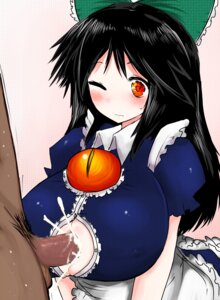 Rating: Explicit Score: 0 Tags: 3_eyes alternate_costume black_hair breasts censored cleavage cum cum_on_body cum_on_breasts cum_on_upper_body dark-skinned_male dark_skin female hair_ornament han64 han_(jackpot) highres huge_breasts long_hair maid male multi_eye paizuri paizuri_under_clothes penis perpendicular_paizuri red_eyes rule34 touhou utsuho_reiuji User: bunchy7s