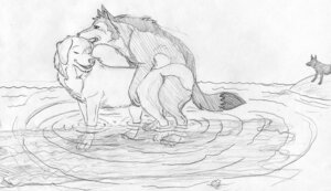 Rating: Explicit Score: 0 Tags: all_fours canid canine canis doggystyle domestic_dog duo_focus e621 female feral from_behind_position group kooskia male male/female mammal monochrome nawulf outside partially_submerged sex side_view water wolf User: bunchy7s