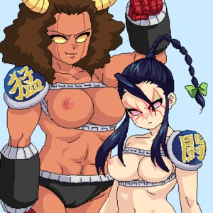 Rating: Explicit Score: 0 Tags: 1:1 armor beige_skin black_hair breasts brown_hair buffaloman closed_mouth clothes color female female_only frown hair horns kinnikuman mongloman mongolman multiple_females multiple_girls nipples pink_eyes ramenman rule34 rule_63 standing tan_skin topless yellow_eyes User: bunchy7s