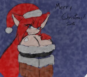 Rating: Questionable Score: 0 Tags: angel_the_catgirl angelthecatgirl anthro big_breasts blue_background blue_eyes breast_rest breasts chimney christmas christmas_clothing christmas_headwear cleavage clothed clothing domestic_cat e621 fan_character felid feline felis female fur hair half-closed_eyes hand_on_breast hat headgear headwear holidays huge_breasts in_chimney long_hair looking_at_viewer mammal narrowed_eyes red_body red_fur red_hair santa_hat sega simple_background solo sonic_the_hedgehog_(series) stuck User: bunchy7s