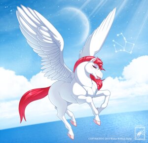 Rating: Safe Score: 0 Tags: 2014 absurd_res blue_sky blush dated detailed_background digital_media_(artwork) e621 equid equine eyewear feathered_wings feathers female feral fur glasses hair hi_res looking_at_viewer mammal mythological_creature mythological_equine mythology outside pegasus quadruped red_hair sea seascape sky skyscape smile solo tail walter_sache water white_body white_fur wings User: bunchy7s