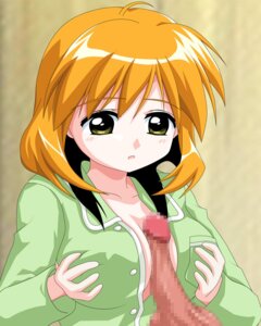 Rating: Explicit Score: 0 Tags: 1girls alternate_breast_size andou_minawa blush breasts censored female green_eyes mahoromatic male open_clothes open_shirt orange_hair paizuri pajamas penis pyjamas rule34 shirt short_hair straight User: bunchy7s