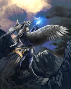 Rating: Safe Score: 0 Tags: 4:5 ambiguous_gender claws cloud collar digitigrade dragon drawain e621 facial_markings feathered_wings feathers feral generation_5_pokemon grey_hair hair head_markings hi_res hybrid legendary_pokemon long_hair looking_up magic markings mountain mythological_creature mythological_scalie mythology nintendo outside pokemon pokemon_(species) reshiram scalie sky solo standing tail wings User: bunchy7s