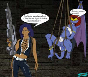 Rating: Explicit Score: 0 Tags: 2girls arms_behind_back ball_gag bondage dark-skinned_female dark_skin demona disney elisa_maza fab fab3716 female female_only femdom femsub french_text gag gagged gargoyles gun human human_on_humanoid humandom humanoid interspecies interspecies_yuri latex_pants lezdom mature mature_female multiple_females multiple_girls nipples pussy restrained rifle rope_bondage rule34 straight_hair suspension tagme weapon User: bunchy7s