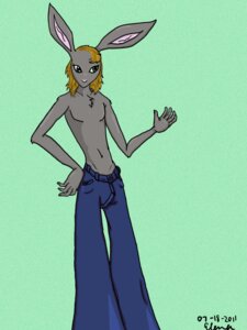 Rating: Safe Score: 0 Tags: 2011 5_fingers anthro biped blonde_hair boobytrapzap bottomwear clothed clothing denim denim_bottomwear denim_clothing e621 fingers fur green_background green_eyes grey_body grey_fur hair hand_on_hip hi_res jeans lagomorph leporid long_ears male mammal pants rabbit short_hair simple_background solo standing toony topless User: bunchy7s Rating: Safe Score: 0 Tags: 2011 5_fingers anthro biped blonde_hair boobytrapzap bottomwear clothed clothing denim denim_bottomwear denim_clothing e621 fingers fur green_background green_eyes grey_body grey_fur hair hand_on_hip hi_res jeans lagomorph leporid long_ears male mammal pants rabbit short_hair simple_background solo standing toony topless User: bunchy7s