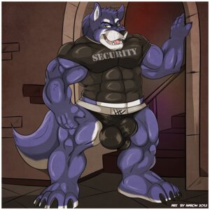 Rating: Explicit Score: 0 Tags: 1:1 2012 aaron_(artist) abs anthro athletic barefoot biceps big_bulge big_muscles biped black_nose blue_body blue_fur border bouncer bulge canid canine canis claws clothed clothing detailed_bulge digital_media_(artwork) e621 fangs feet fur genital_outline grin hair hi_res jockstrap looking_at_viewer male mammal muscular muscular_anthro muscular_male nipples open_mouth pecs penis_outline pose security shirt smile solo stairs standing tail teeth text text_on_clothing text_on_shirt text_on_topwear toe_claws tongue topwear underwear vein white_body white_border white_fur wolf yellow_eyes User: bunchy7s
