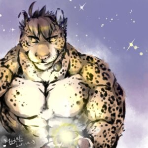 Rating: Safe Score: 0 Tags: 1:1 2011 abs anthro barazoku biceps clothed clothing e621 ear_piercing eyes_closed felid fur jaguar kemono m.e. male mammal markings muscular muscular_anthro muscular_male pantherine pecs piercing pose simple_background solo spots topless User: bunchy7s