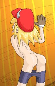Rating: Explicit Score: 0 Tags: against_wall ass bent_over bike_shorts blonde_hair camacho capcom female from_behind gloves hair hat masturbation mega_man mega_man_legends oekaki pussy roll_caskett rule34 solo tongue topless uncensored User: bunchy7s
