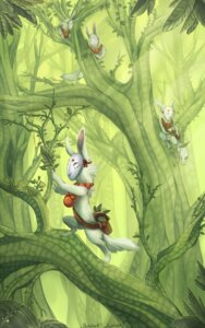 Rating: Safe Score: 0 Tags: 5:8 ambiguous_gender anthro detailed_background e621 forest group hybrid lagomorph mammal mask nature outside plant tail tree tribal vashaa wood User: bunchy7s