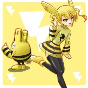 Rating: Safe Score: 0 Tags: 1:1 alternate_species blonde_hair clothing cosplay costume duo e621 elekid female generation_2_pokemon hair human humanized low_res mammal nintendo pokemon pokemon_(species) pokemon_costume ranphafranboise yellow_eyes User: bunchy7s