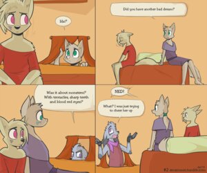 Rating: Safe Score: 0 Tags: ambiguous_gender anthro bed brienne_(cobalt_snow) canid canine cobalt_snow comic conditional_dnp dialogue digital_media_(artwork) e621 english_text eros_(comic) facial_markings fur furniture green_eyes group head_markings ida_(cobalt_snow) mammal markings ned_(cobalt_snow) pink_eyes purple_eyes scarf tan_body tan_fur text url vera_(species) User: bunchy7s