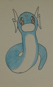 Rating: Safe Score: 0 Tags: ambiguous_gender dragon dratini e621 ear_frill frill_(anatomy) generation_1_pokemon head_crest looking_at_viewer membrane_(anatomy) membranous_frill multicolored_body mythological_creature mythological_scalie mythology nintendo pokemon pokemon_(species) scalie sellis_the_dragon simple_background sketch solo traditional_media_(artwork) two_tone_body white_background User: bunchy7s