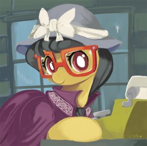 Rating: Safe Score: 0 Tags: 2013 a._k._yearling_(mlp) bonnet clothing daring_do_(mlp) disguise e621 ende equid equine eyewear female friendship_is_magic glasses grey_hair hair hasbro hat headgear headwear horse mammal my_little_pony pony red_eyes solo typewriter User: bunchy7s