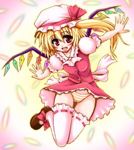 Rating: Explicit Score: 0 Tags: blonde_hair cute_fang female flandre_scarlet hat nagana_sayui panties ponytail ribbon ribbons rule34 short_hair solo thighhighs tied_hair touhou underwear wings User: bunchy7s